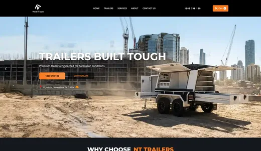 NT Trailers website